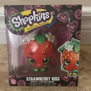 Funko Shopkins Strawberry Kiss Vinyl Collectible - Red and Green NEW